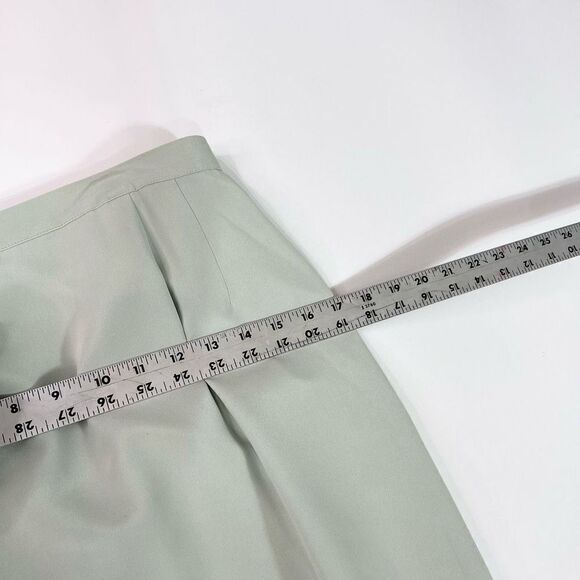 Talbots Skirt Suit Womens 8 Jacket Blazer Blue Pure Silk Career - Picture 14 of 16